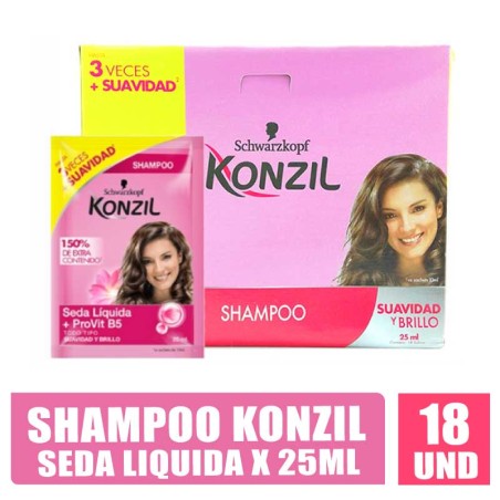 SHAMPOO KONZIL SEDA LIQUIDA 25ML X 18UND