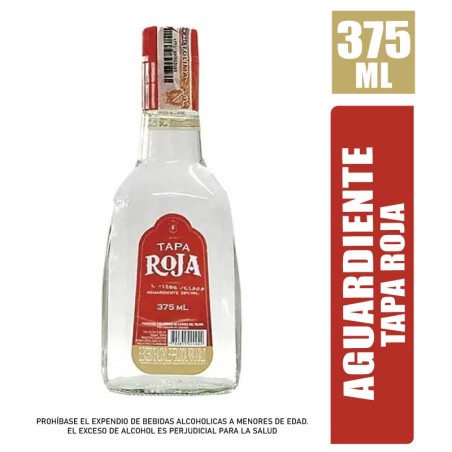 AGUARDIENTE TAPA ROJA X 375ML