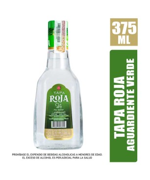 AGUARDIENTE VERDE TAPA ROJA X 375ML