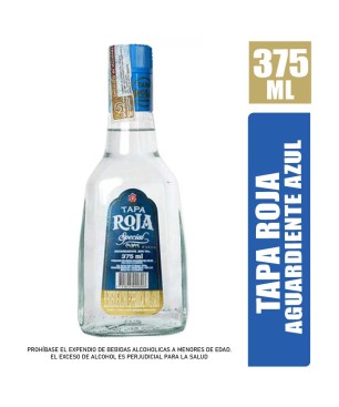 AGUARDIENTE AZUL TAPA ROJA X 375ML