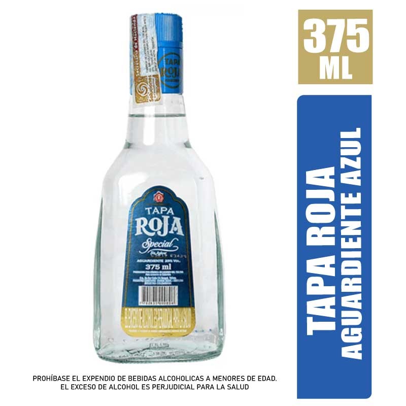 AGUARDIENTE AZUL TAPA ROJA X 375ML