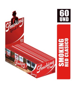 PAPEL SMOKING ROJO ORIGINAL X 60UND