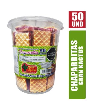 GALLETAS RELLENAS CHAPARRINAS GRAN KACTUS X 50UND