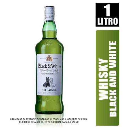 WHISKY BLACK & WHITE X 1000ML