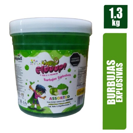 BURBUJAS EXPLOSIVAS FLUUUP MANZANA X 1.3KG