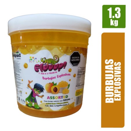 BURBUJAS EXPLOSIVAS FLUUUP DURAZNO X 1.3KG