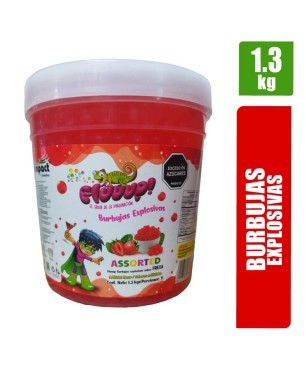 Burbujas Explosivas Fluuup Fresa X 1.3Kg | Distribuidora El Confite