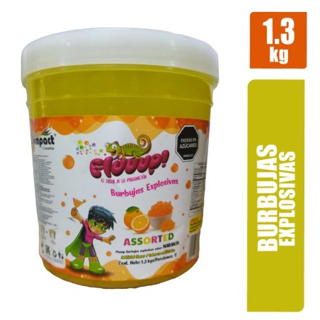 BURBUJAS EXPLOSIVAS FLUUUP NARANJA X 1.3KG