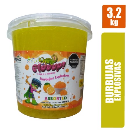 BURBUJAS EXPLOSIVAS FLUUUP NARANJA X 3.2KG