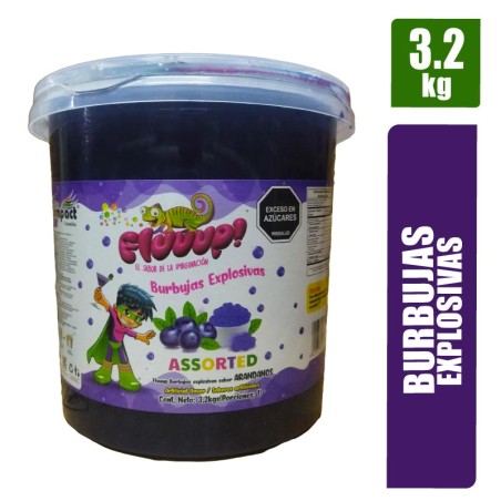 BURBUJAS EXPLOSIVAS FLUUUP ARANDANOS X 3.2KG