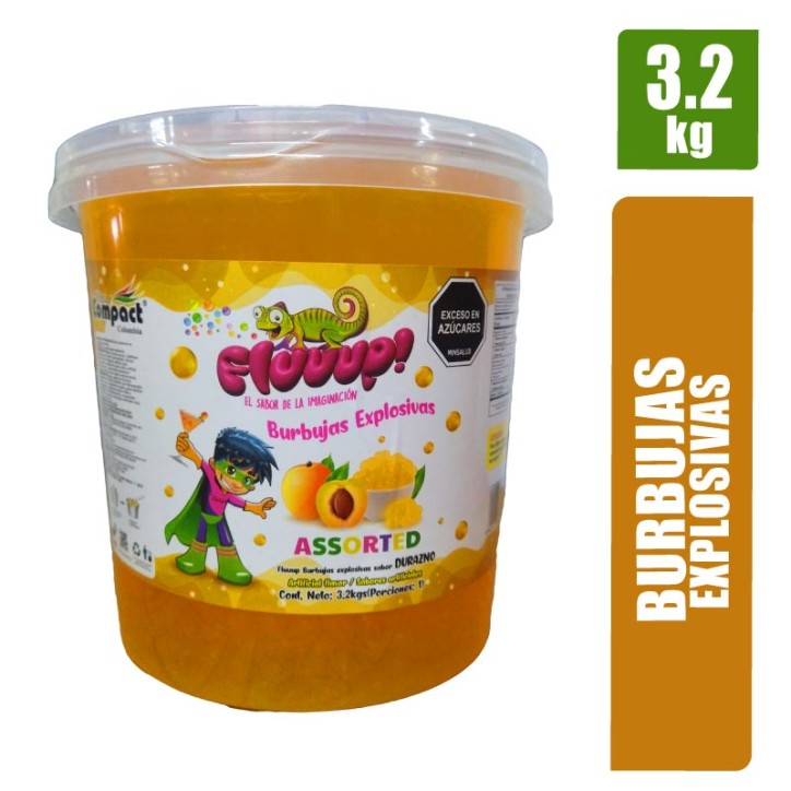 BURBUJAS EXPLOSIVAS FLUUUP DURAZNO X 3.2KG