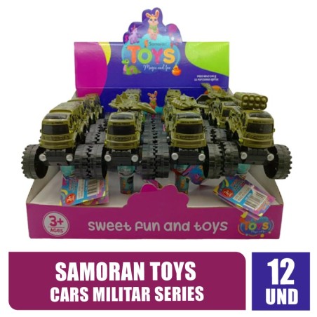 SAMORAN TOYS CARRO MILITAR X 12UND
