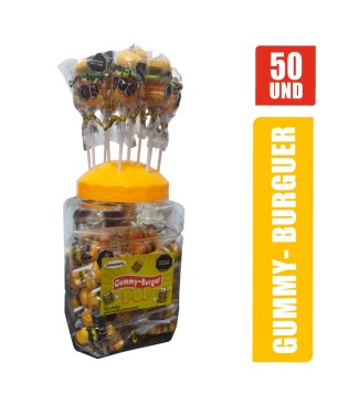 GUMMY BURGUER POP BOMBON X 50UND