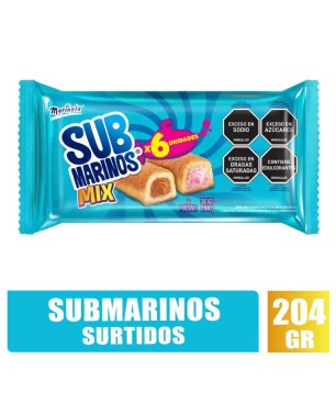 SUBMARINOS SURTIDOS BIMBO X 204GR