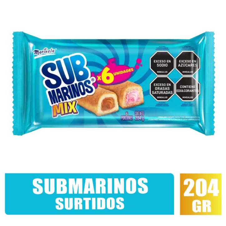 SUBMARINOS SURTIDOS BIMBO X 204GR
