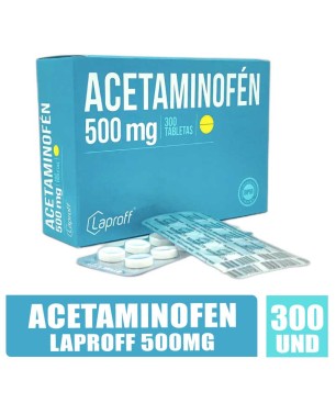 ACETAMINOFEN LAPROFF 500MG X 300UND