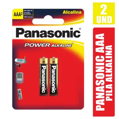 PILA PANASONIC ALKALINA AAA X 2UND