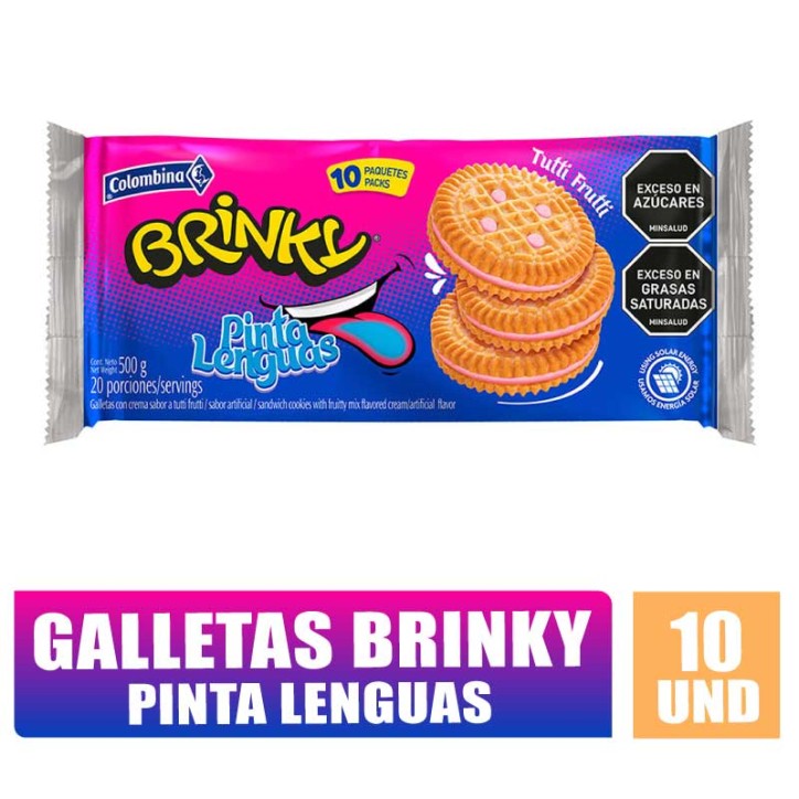 GALLETAS BRINKY PINTA LENGUAS X 10UND