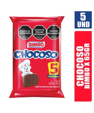 CHOCOSO BIMBO 65GR X 5UND