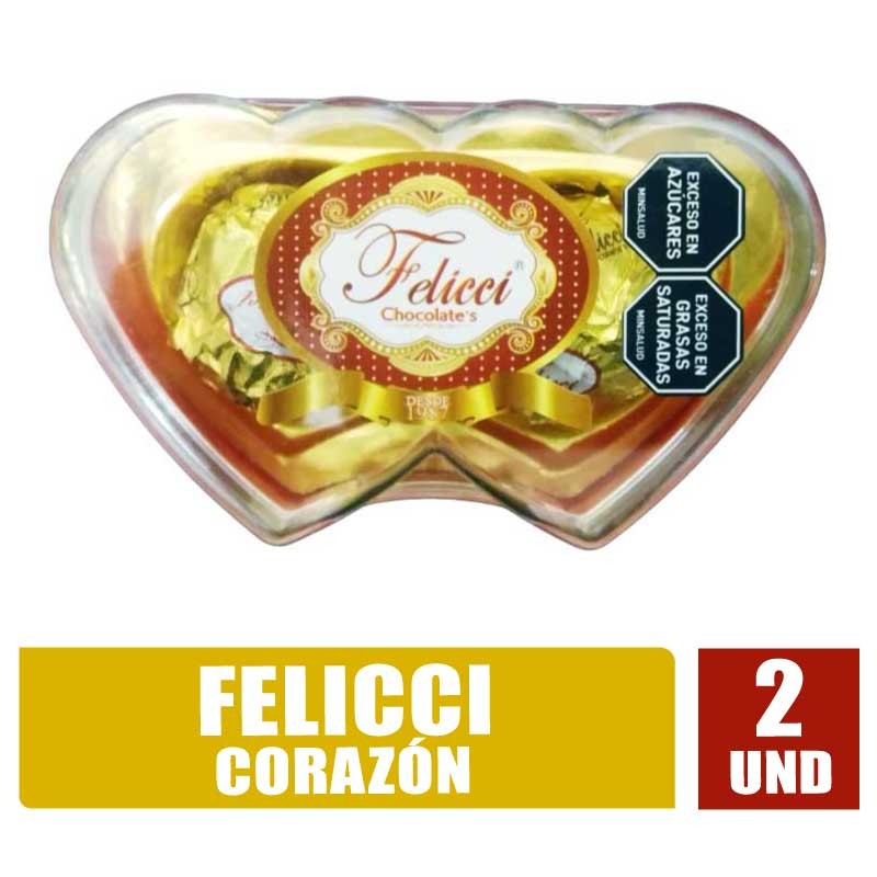 CHOCOLATE FELICCI CORAZÓN X 2UND