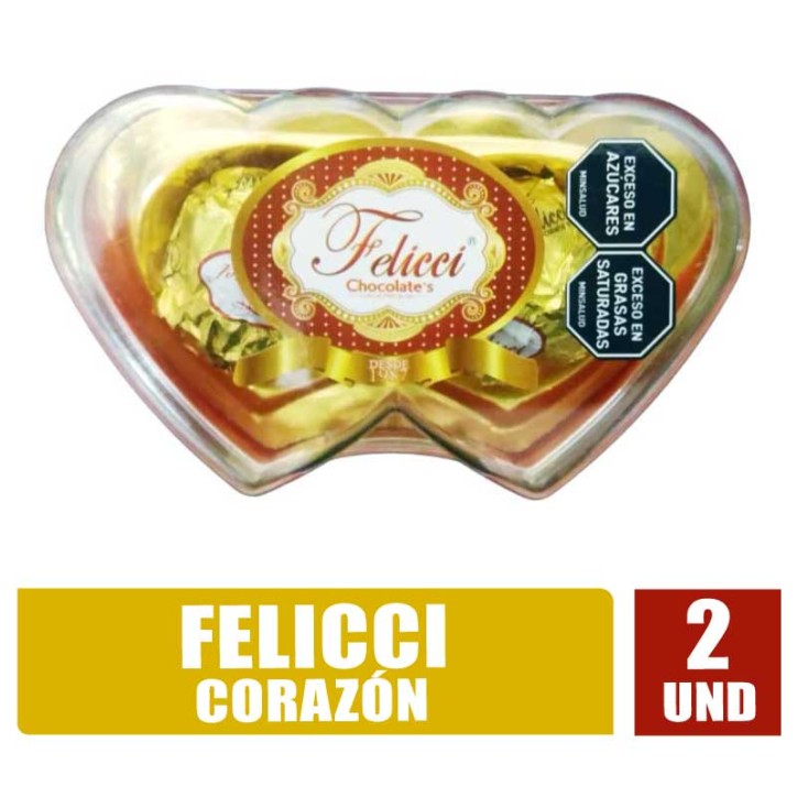 CHOCOLATE FELICCI CORAZÓN X 2UND