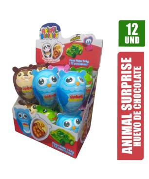 HUEVO ANIMALS SURPRISE 12GR X 12UND