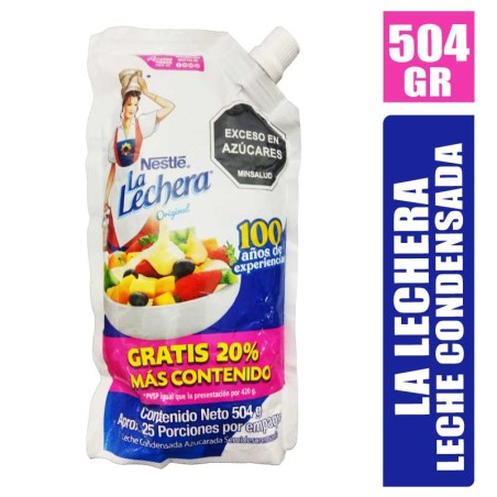 LECHE CONDENSADA LA LECHERA DOYPACK X 504GR