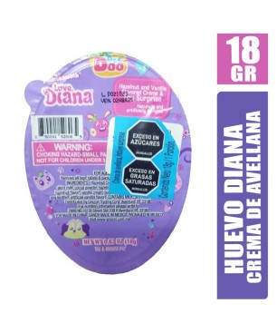BLISTER SORPRESA DIANA CREMA DE AVELLANA X 18GR