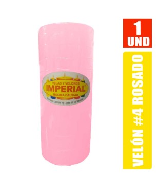 VELON N. 4 ROSADO LARGO 12CM GRUESO 5CM