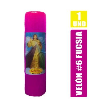 VELON N. 1 FUCSIA LARGO 6CM GRUESO 5CM