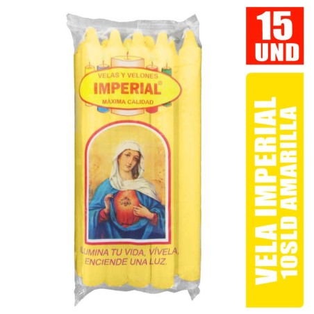 VELA IMPERIAL AMARILLA 10SLD X 15UND