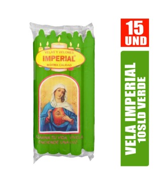 VELA IMPERIAL VERDE 10SLD X 15UND
