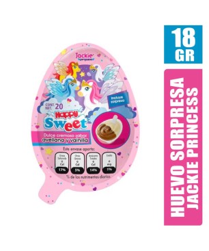 BLISTER SORPRESA JACKIE PRINCESS CREMA DE AVELLANA X 18GR
