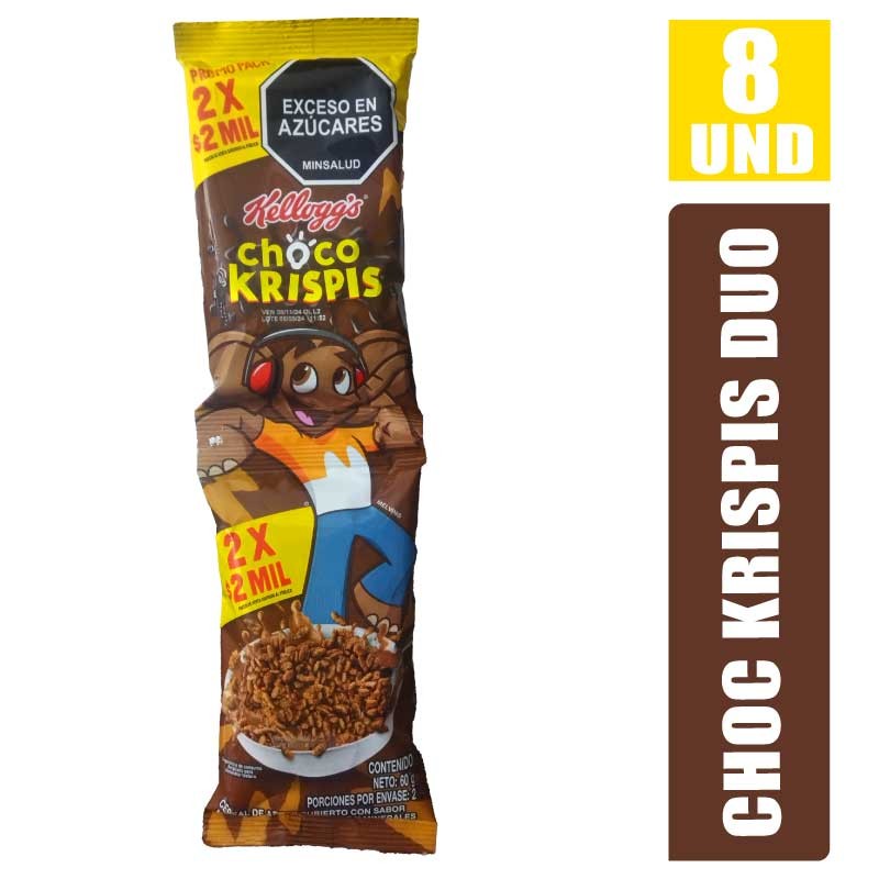 CEREAL CHOCO KRISPIS DUO 60GR X 8UND