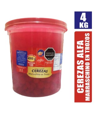 CEREZAS ALFA MARRASCHINO TARRO X 4000GR
