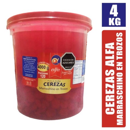 CEREZAS ALFA MARRASCHINO TARRO X 4000GR