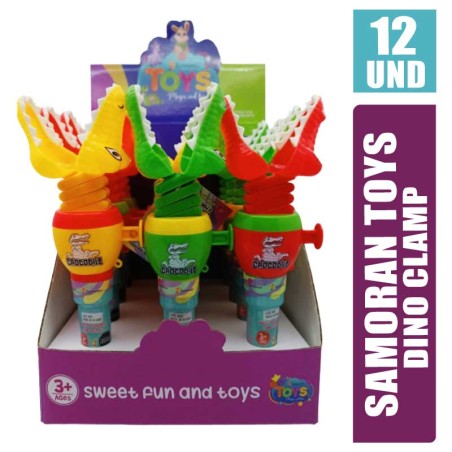SAMORAN TOYS DINOSAURIO RESORTE X 12UND