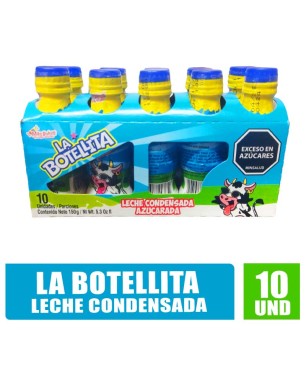 BOTELLITA LECHE CONDENSADA MAS DULCES X 10UND