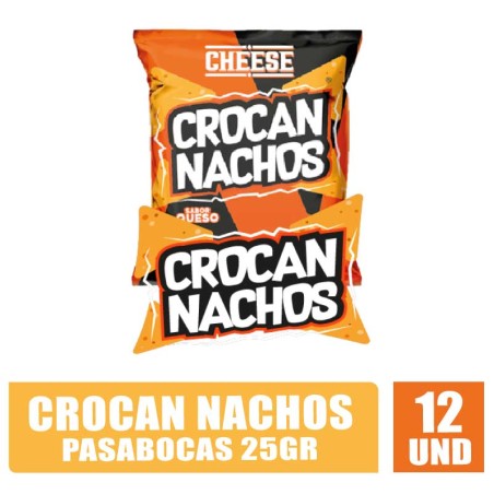 PASABOCAS CROCAN NACHOS FRITOMIX 25GR X 12UND