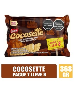 OFERTA COCOSETTE PAGUE 7 LLEVE 8 X 368GR