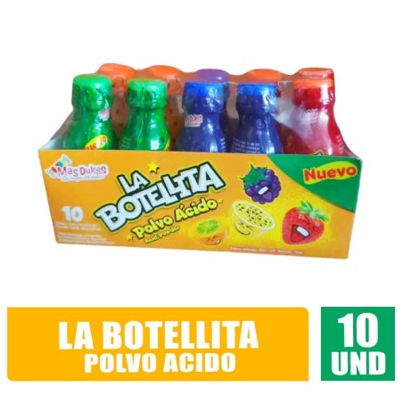 BOTELLITA POLVO ACIDO MAS DULCES 10GR X 10UND