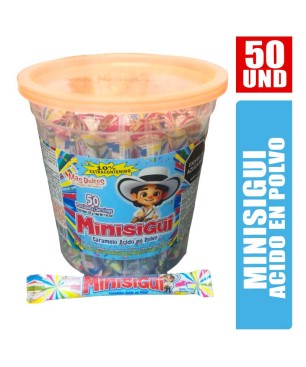 MINISIGUI CARAMELO EN POLVO ACIDO X 50UND