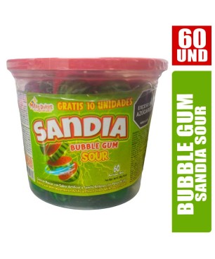 CHICLE BOLA SANDIA MAS DULCES X 60UND