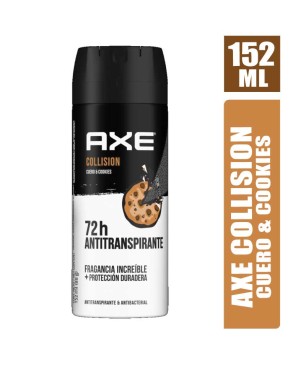 DESODORANTE AXE COLLISION CUERO & COOKIES X 152ML