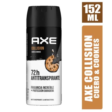 DESODORANTE AXE COLLISION CUERO & COOKIES X 152ML