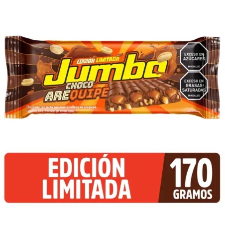 CHOCOLATINA JUMBO CHOCO AREQUIPE X 170GR