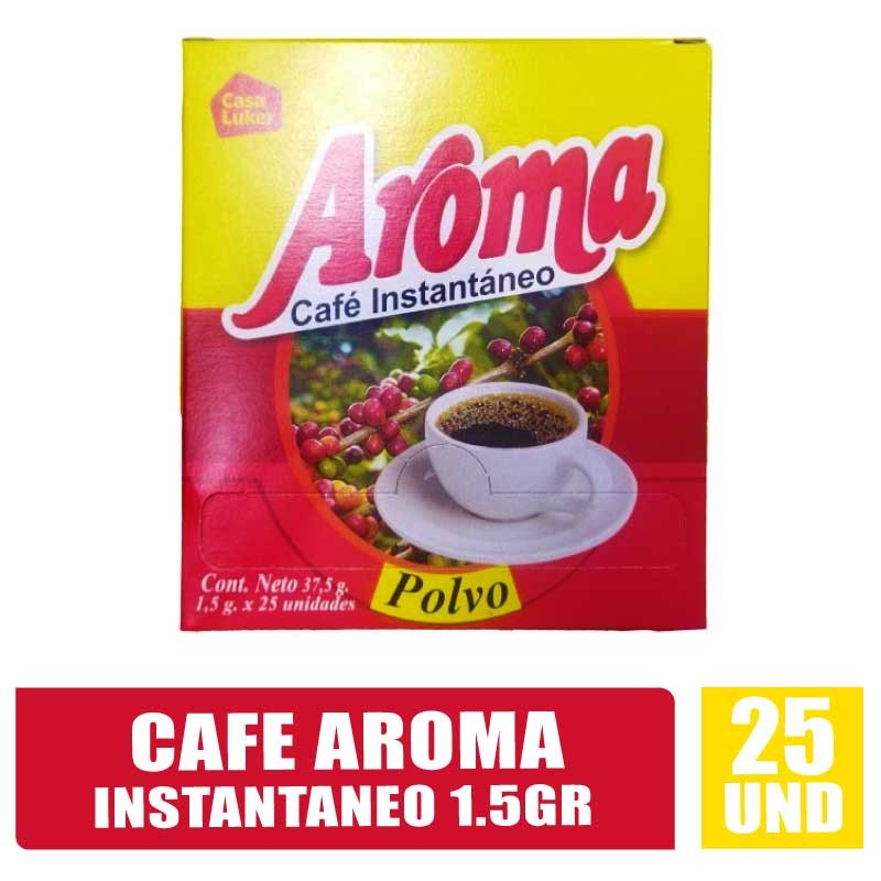 AROMA CAFÉ INSTANTANEO 1.5GR X 25UND