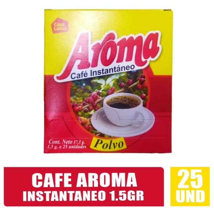 AROMA CAFÉ INSTANTANEO 1.5GR X 25UND