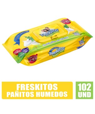 PAÑITOS HUMEDOS FRESKITOS AMARRILLOS X 102UND
