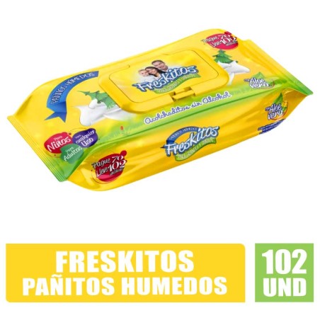PAÑITOS HUMEDOS FRESKITOS AMARRILLOS X 102UND